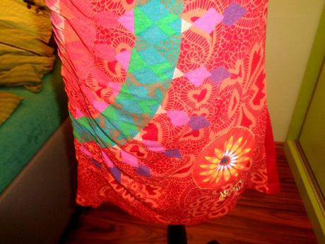 Cihlově červený top desigual, desigual,l