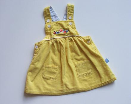 P530 žluté šaty / šatovka vel. 1-3m, 62