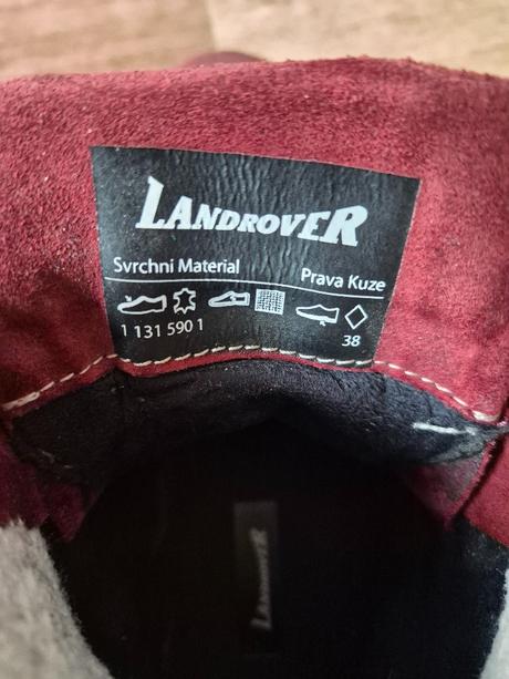 Kožené dívčí zimní boty landrover, vel. 38, 38