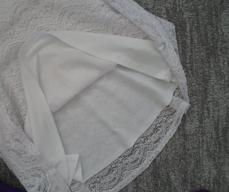 Bílé krajkové šaty šatičky, reporter,158