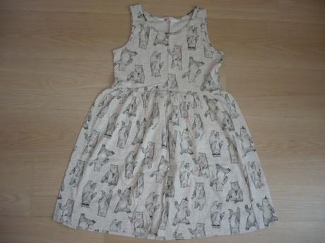 Letní šaty medvědi, h&m,134