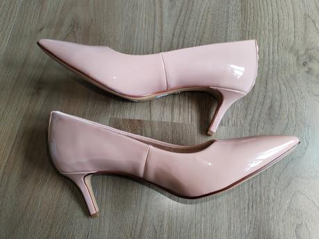 Nové lodičky s.oliver 41 růžové lesklé, s.oliver,41