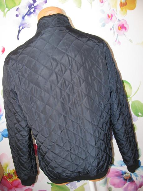 Dámská modrá, prošívaná přechodná bunda, s