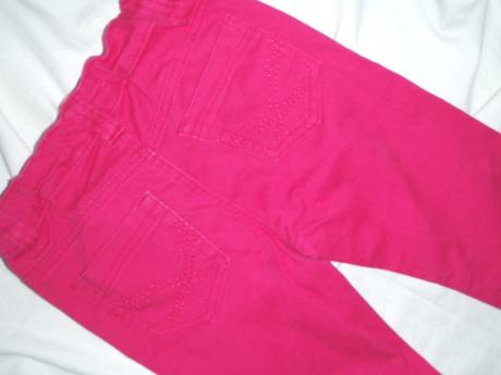 Bomba sytě růžové riflíky, denim,122