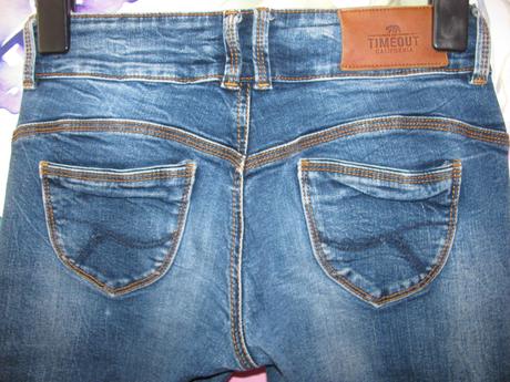 Přiléhavé elastické džíny skiny,krátký sed-timeout, timeout,s