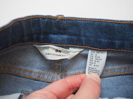 Rifle slim fit vel 134, h&m,134