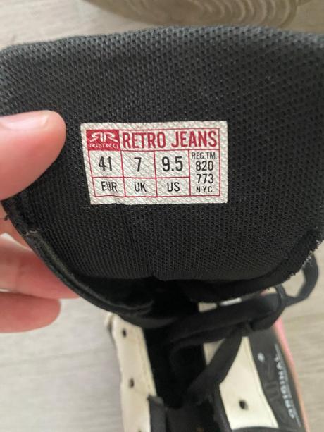 Pěkné tenisky-boty retro jeans vel.41, 41