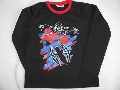 Černé bavlněné tričko spiderman, marvel,140