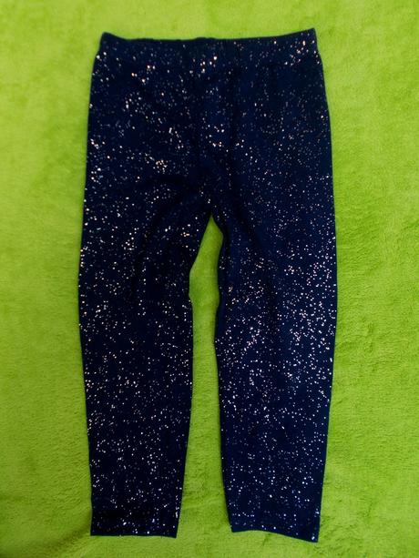 Třpytivé legíny vel. 98 / 104, topolino,98