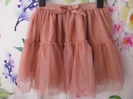 Luxusní tylová sukně s volánky, h&m,134