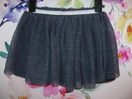 Šedomodrá tylová vícevrstvá sukně, pepco,122