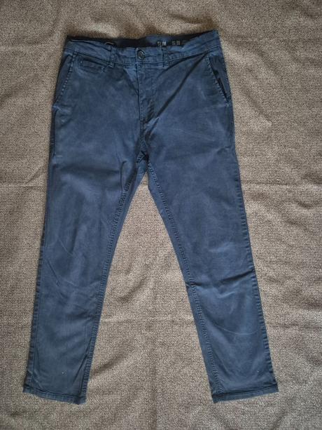 2x pánské plátěné kalhoty f&f vel. 36/32, f&f,36