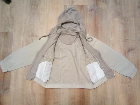 Riflová bunda s kapucí, camo, vel 140/146, 140