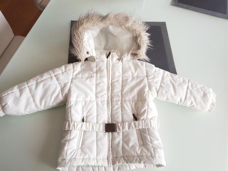 Dětská luxusní bílá souprava/kombinéza 12-36měs, 86