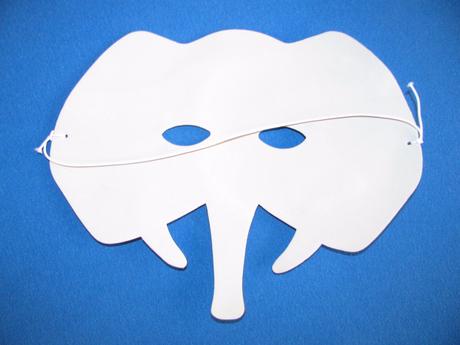 Maska,škraboška-slon,