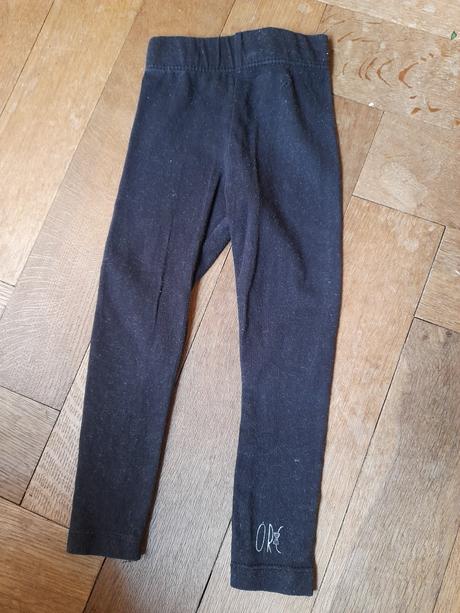 Černé legíny, legínky na holčičku úzké orchestra, 80