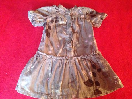 Dívčí šaty - šatičky - podzim - listy, gap,92