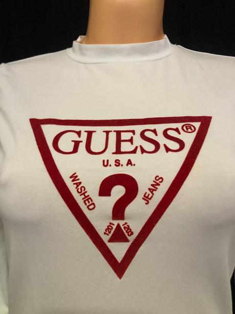 Bílý polorolák, guess,38