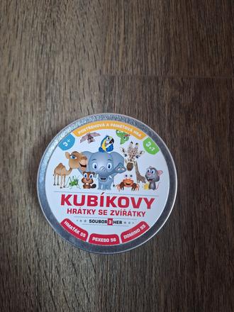 Kubíkovy hrátky se zvířátky 3 v 1 (dobble,domino),