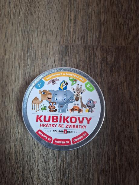 Kubíkovy hrátky se zvířátky 3 v 1 (dobble,domino),