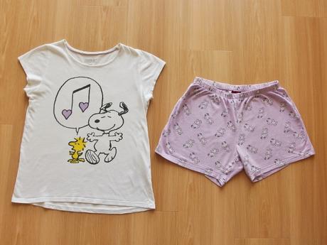 Letní dvojdílné pyžamo zn. lidl v. 146-152, snoopy,152
