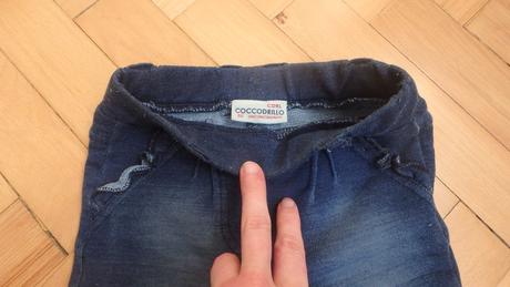 Elastické kalhoty ala džíny, coccodrillo,86