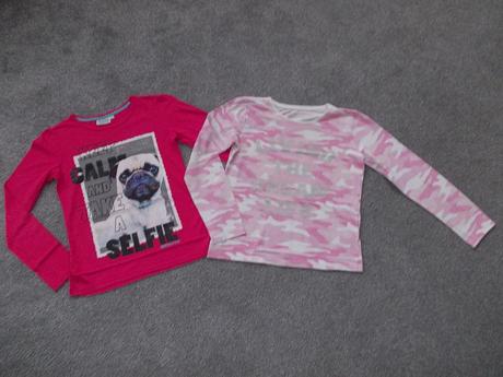 2x triko / tričko s dlouhým rukávem, vel.146/152, 146