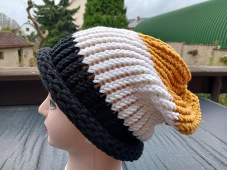 Pletené spadlé čepice (různé barvy), 36 - xxxl