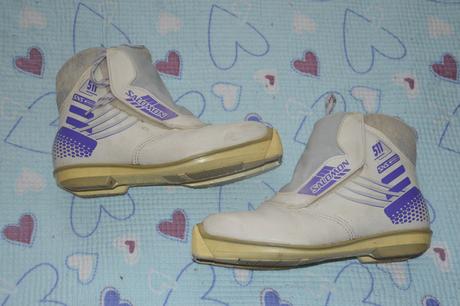 Dětské běžky se šupinami 140cm boty sns vel. 36, sporten