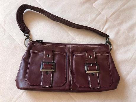 Vinove cervena taska pres rameno mango, mango