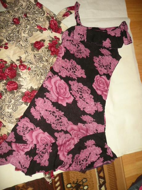 Letní šaty uni velikost květy s-l 3x, m