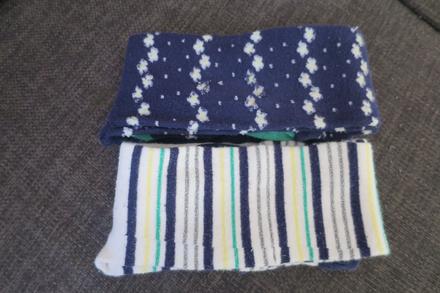 Kytičkované a proužkaté punčošky, f&f,104