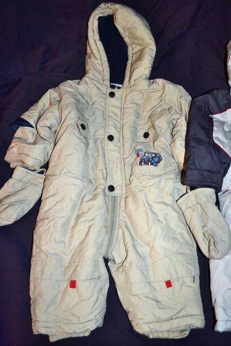 2x silná zimní kombinéza v.74-80, 74