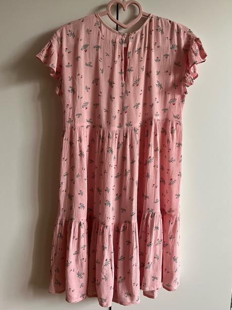 Lehké růžové šaty z viskozy lefties 11 let, 152