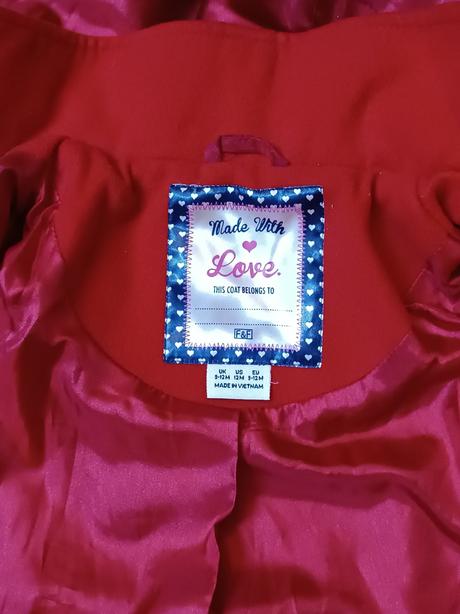 Fleecový dívčí kabát f&f, vel. 80/86, f&f,80