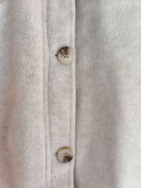 Košilová bunda / krémový kabátek l/xl, gate,l