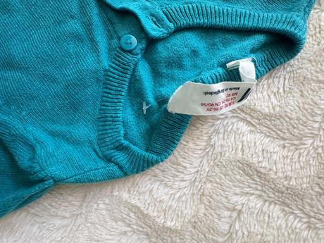 92 türkis pulli mit knöpfen/ strickjacke, h&m,92