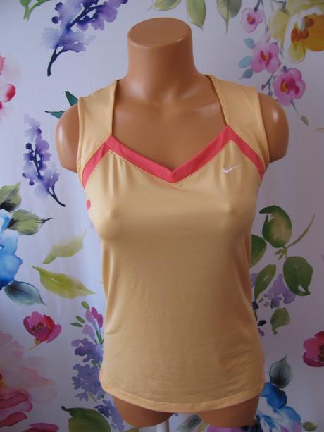 Sportovní meruňkové pružné tričko nike, nike,m