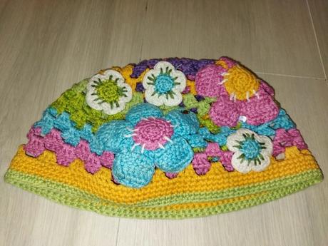 Háčkovaná čepice 3/6 let, 110