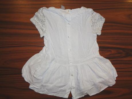 Luxusní bílý krajkový top nebo šaty, tu,116