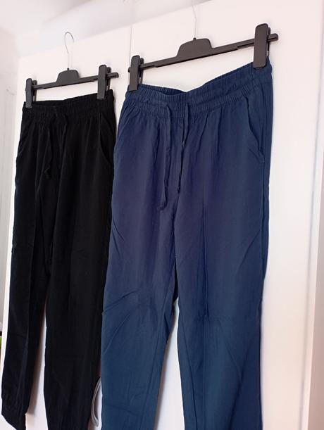 Volné plátěné kalhoty s kapsami, terranova,m