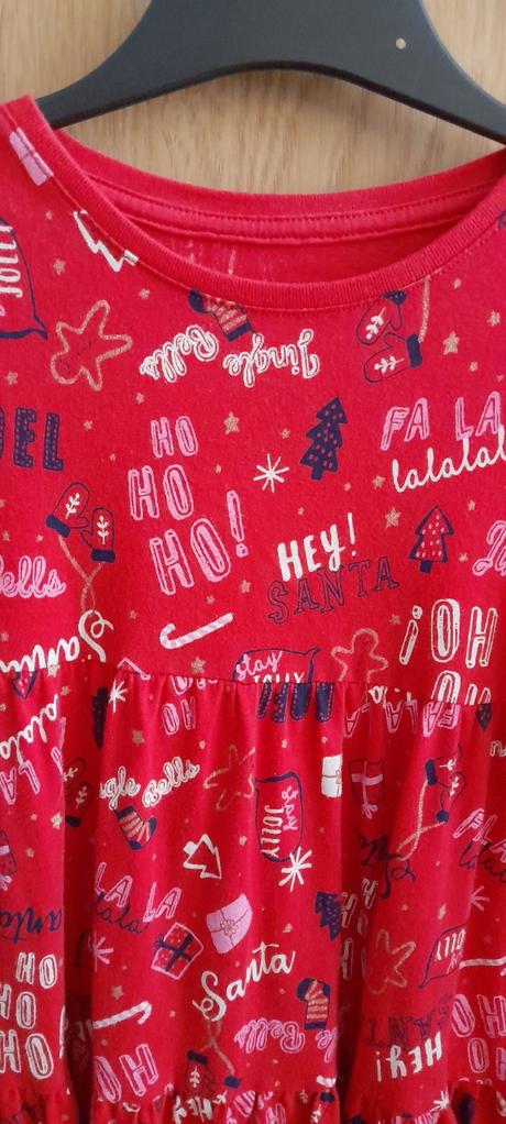 Vánoční bavlněné šatičky v.110/116, 110