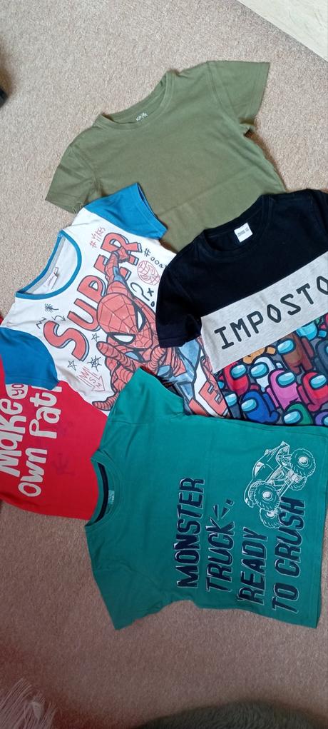 5x tričko vel."122-128", marvel,122