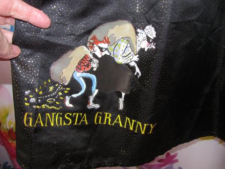 Karneval-gangsterká babička- kostým pro dívky, 