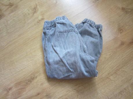 Šedé džínové, riflové 3/4, h&m,104