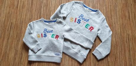 2x mikina  best sister h&m, h&m,80