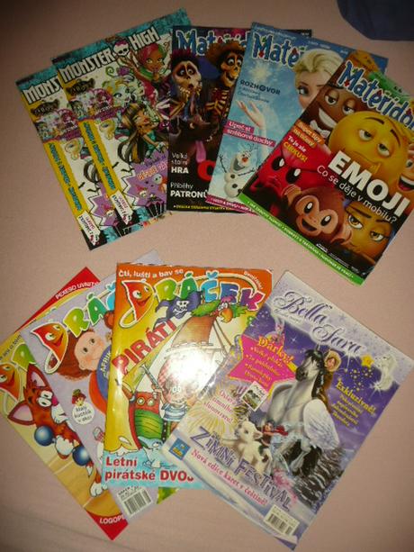 Dětské časopisy dráček mateřídouška 6ks,