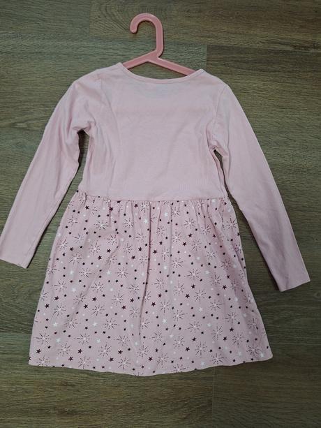 Šaty s dlouhým rukávkem 122/128 zn lupilu, lupilu,122