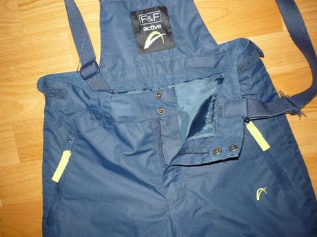 Lyžařské kalhoty, oteplovačky zn f&f vel 9-10let, f&f,140