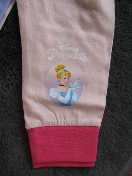 Růžové bavlněné pyžamko s princeznami disney, disney,98
